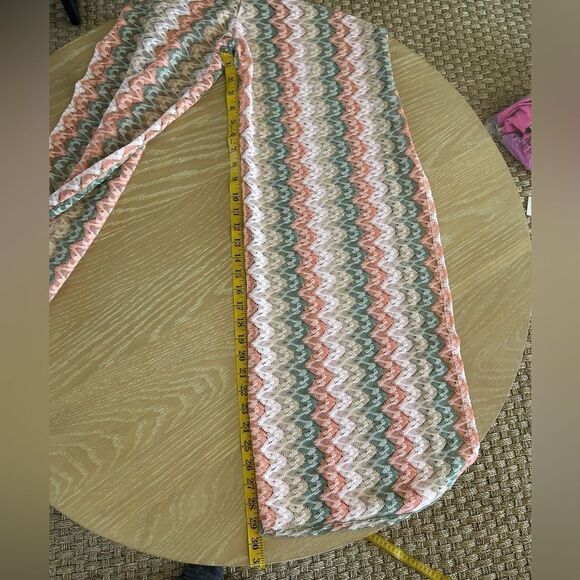 Becca Solstice Crochet Lace Wide Leg Pants in Cameo Multi, Medium , NWT - Picture 7 of 7